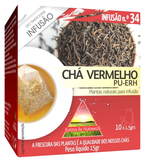 Infusão chá vermelho